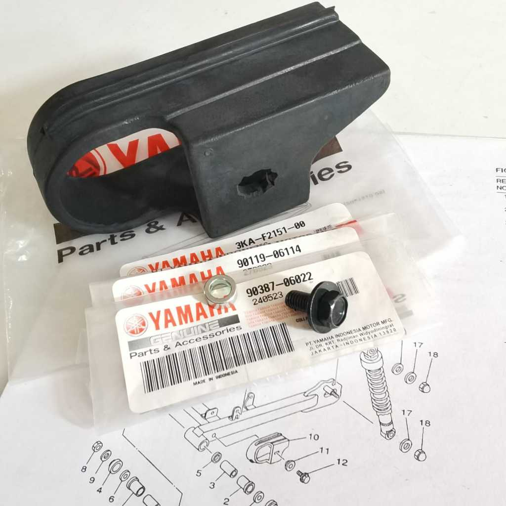 BAUT BOSH KARET ARM TAHANAN RANTAI RXKING ORIGINAL 3KA-F2151-00 90119-06117 90387-06022