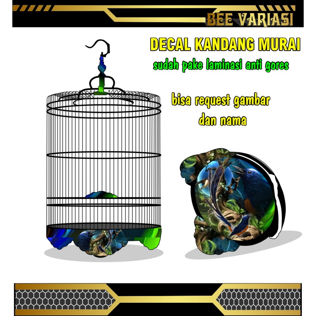 kandang tebok, sticker sangkar murai, tebok murai ,stiker tebok murai ,sangkar murai, decal sangkar 