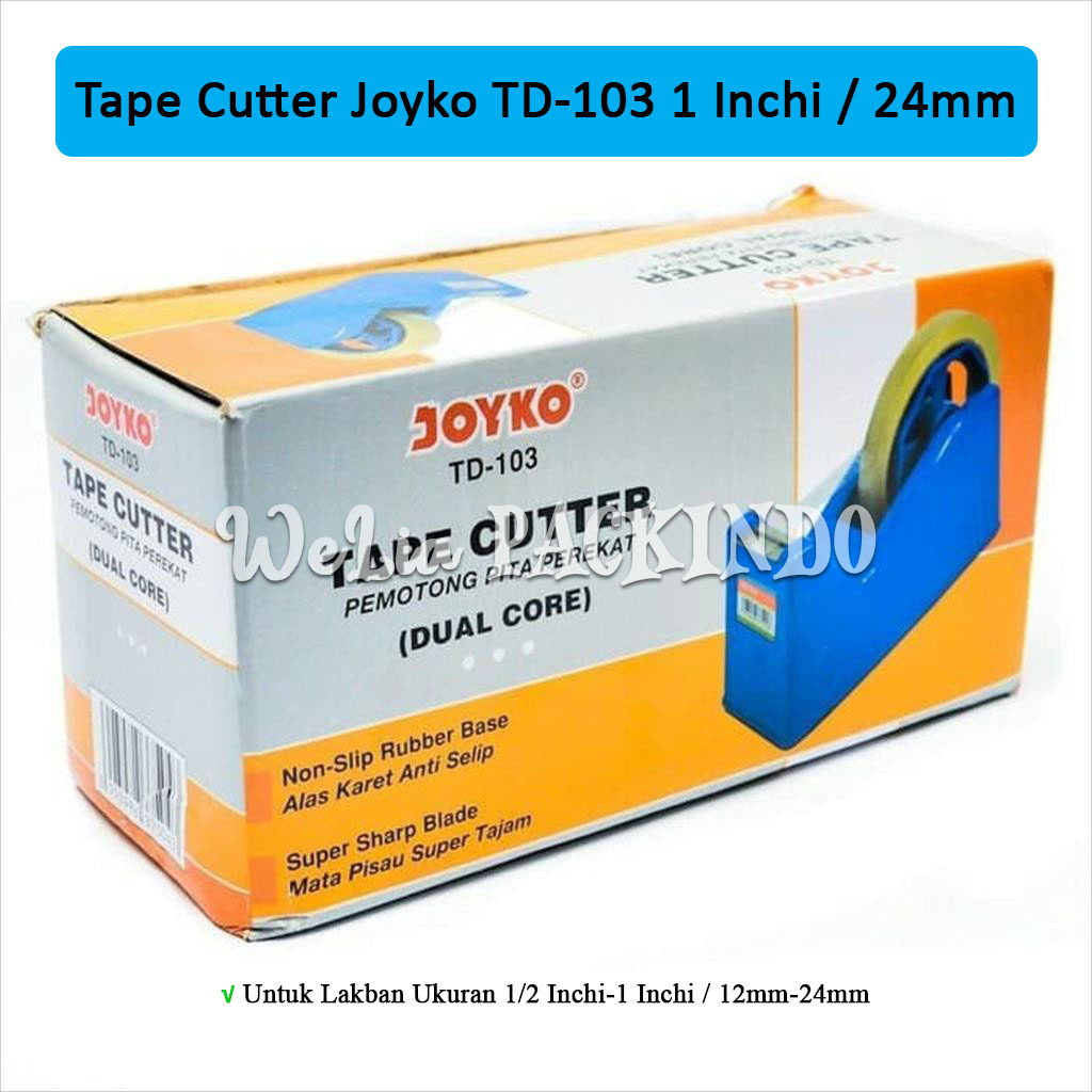 

Dispenser Tape Lakban Joyko TD-103 1 Inchi / Pemotong Lakban Pita Perekat / Tape Cutter