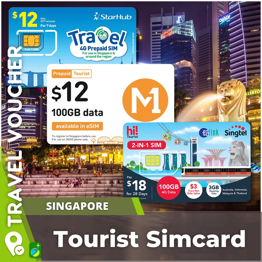 Tiket Singapore Tourist Simcard | Sim Card Singapore