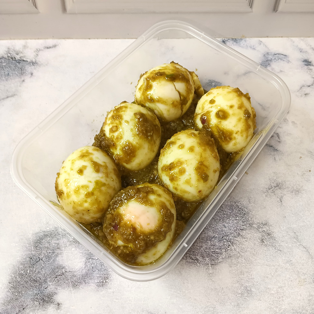 

Telur Sambal Ijo Isi 6 pcs