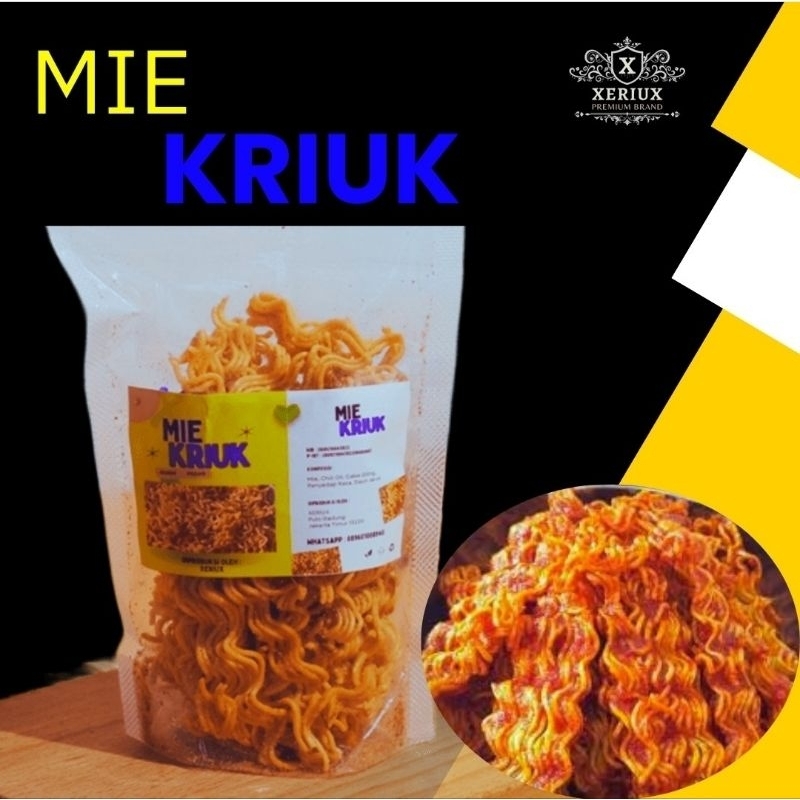 

MIE KRIUK 250g - XERIUX - ENAK - GURIH - PEDAS - NAGIH Food Asin Snack Goreng Cemilan Kering