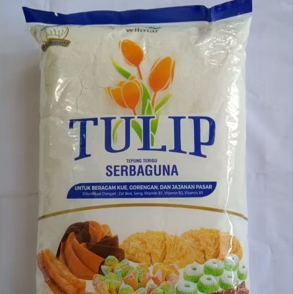 

Tepung Terigu Serbaguna TULIP kemasan 1KG