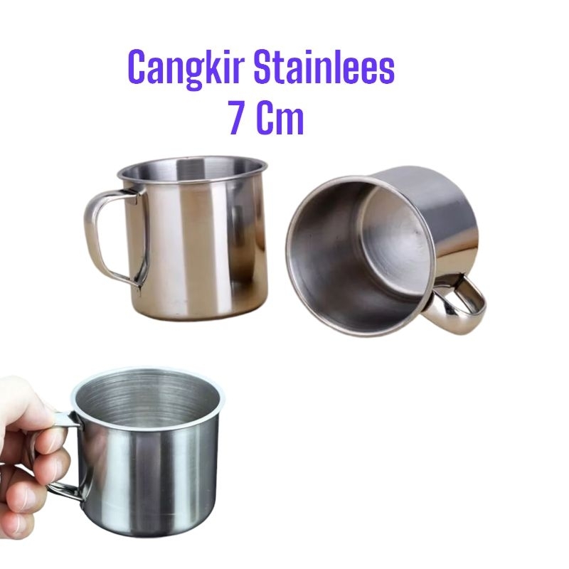 Cangkir Gelas Kopi Stainlees Kecil