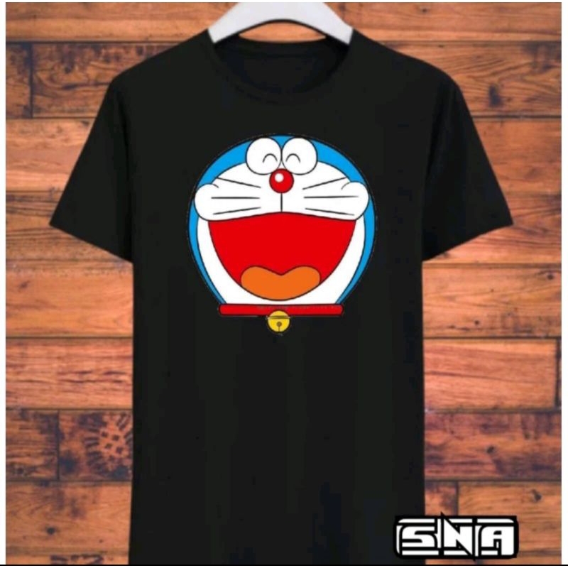 kaos pria distro original 100% kaos kartun doraemon nobita baju Atasan Dewasa