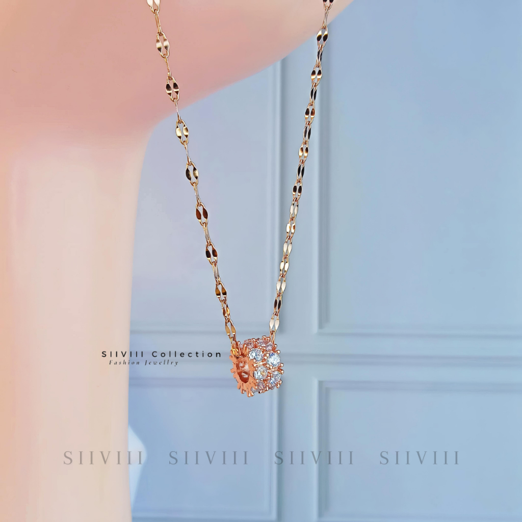 SIIVIII Kalung Titanium Wanita Roll Certina