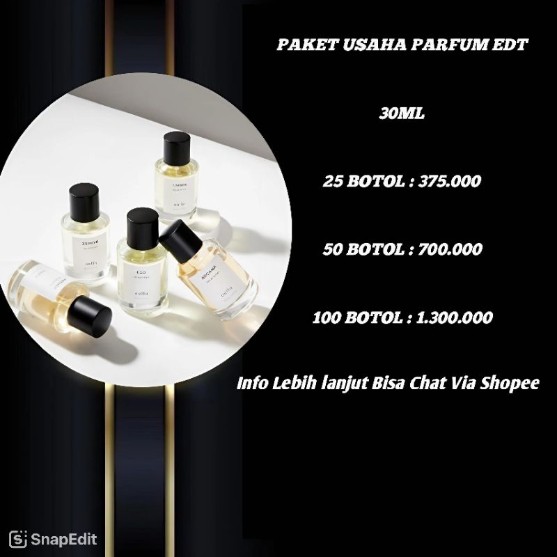 paket usaha 25btl parfum murah tahan lama isi -+35ml bebas reques (BISA PAKE BRAND SENDIRI)
