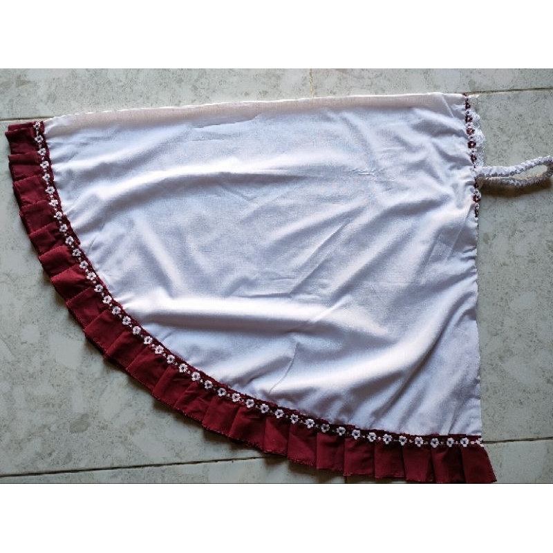 KERUDUNG JILBAB SD MERAH PUTIH | KERUDUNG JILBAB KATUN SD MERAH PUTIH|SERAGAM SD MERAH PUTIH