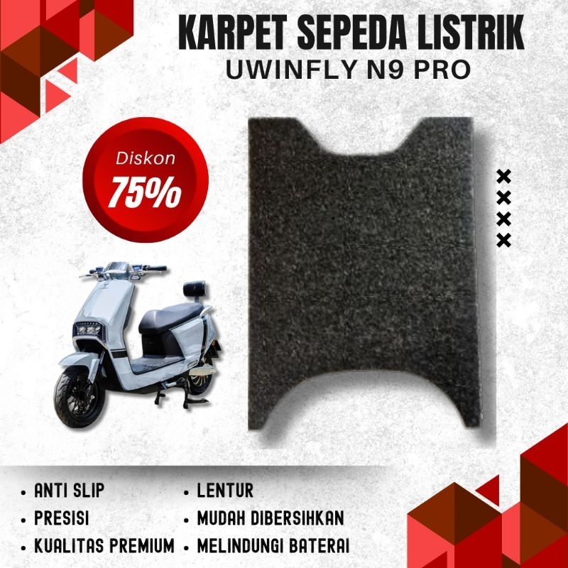 Karpet Sepeda Listrik Uwinfly N9 Pro Mie Bihun PREMIUM