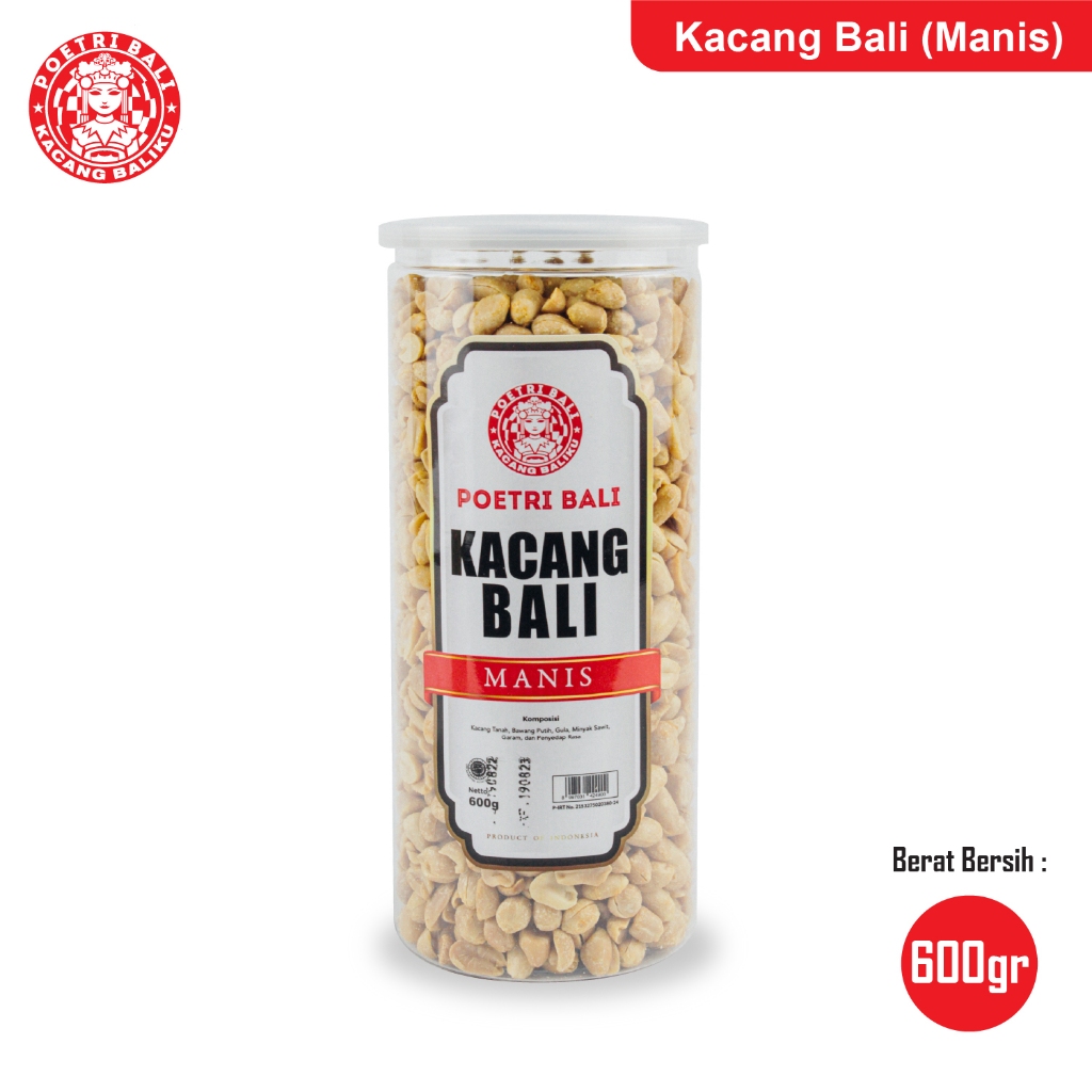 

Poetri Bali Kacang Manis Toples 600 gram