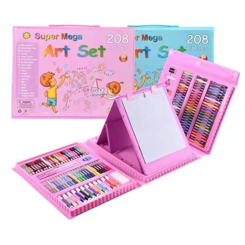 

crayon set anak 208 pc -CRAYON 208 / Crayon Pensil Warna Art Set Pensil Warna Crayon