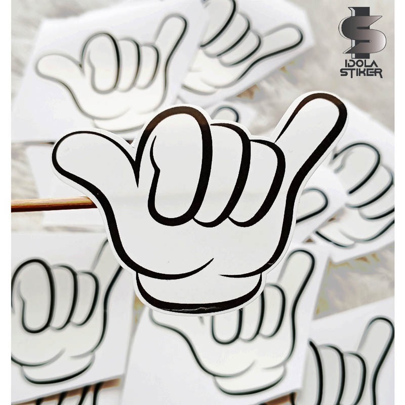 Stiker Print Cutting Tangan Metal Stiker Sintak Cutting Stiker Tangan Jari Print Cutting