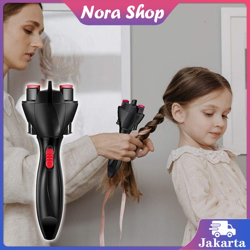 Mesin Kepang Rambut Elektrik Otomatis Alat Kepang Penata Rambut Hair Braiding Machine