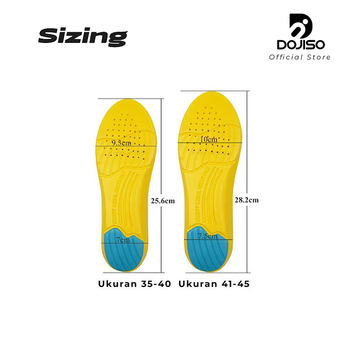 Insole Sepatu Olahraga Sport Arch Support Kaki Rata Memory Foam Alas Kaki Datar Sol Futsal Running