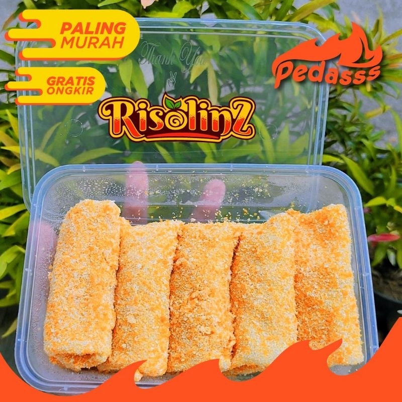 

HOT!!! RISOL MAYO SPICY (PEDAS) Frozen | isian Smoked beef,Telur,Bombai | by Risolinz | isi 5 pcs