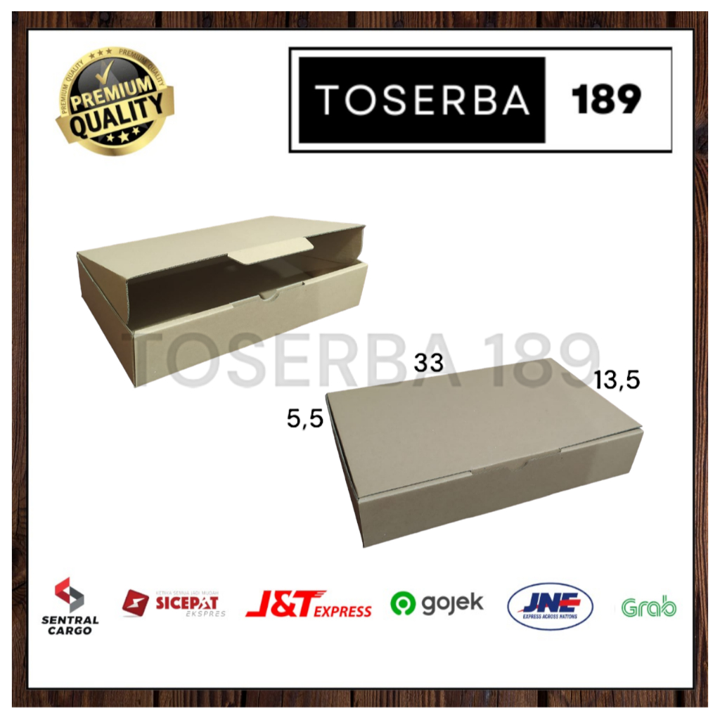 

kardus packing diecut/box pizza uk 33x13,5x5,5 cm