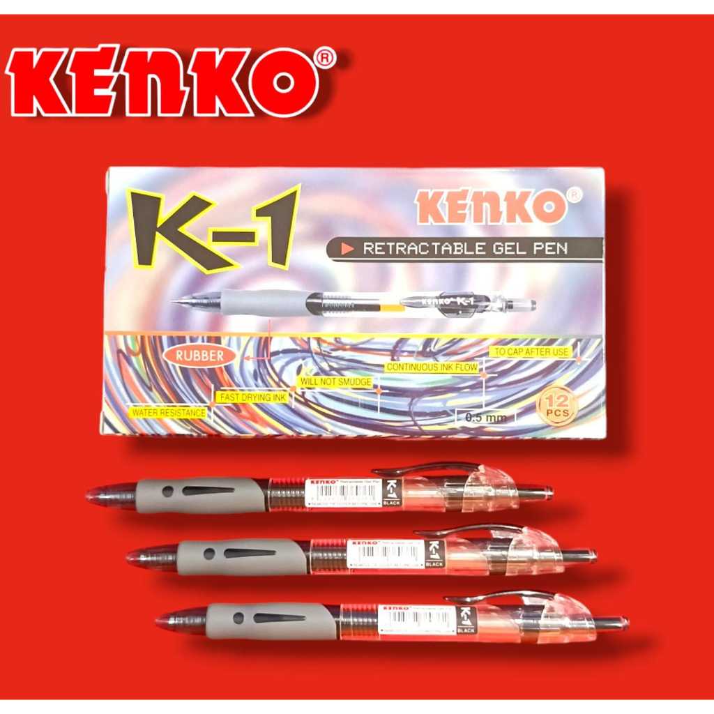 

Kenko Pen Gel | KENKO K-1 | Pulpen Gel 0.5MM HITAM