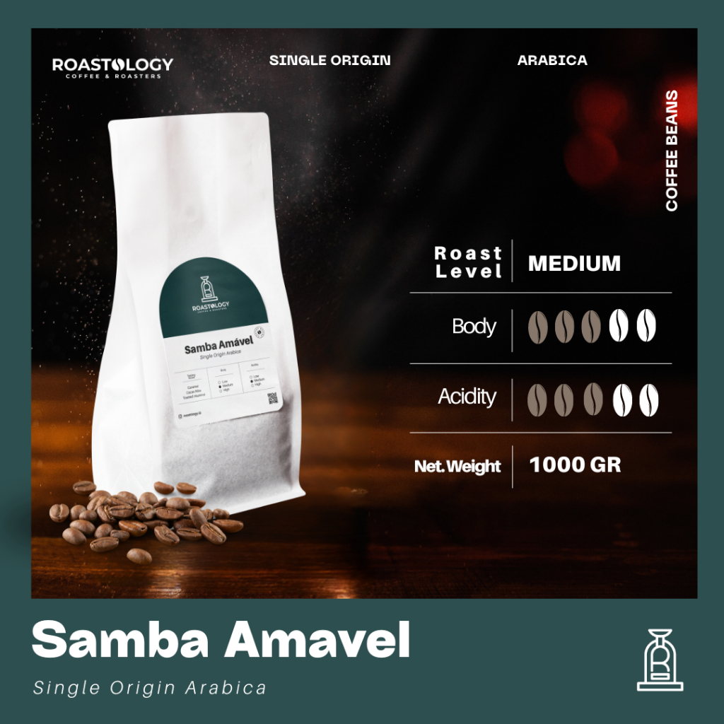 

Brazil Mogiana No.1 Grade Arabica 1kg Biji Kopi Coffee Beans ROASTOLOGY