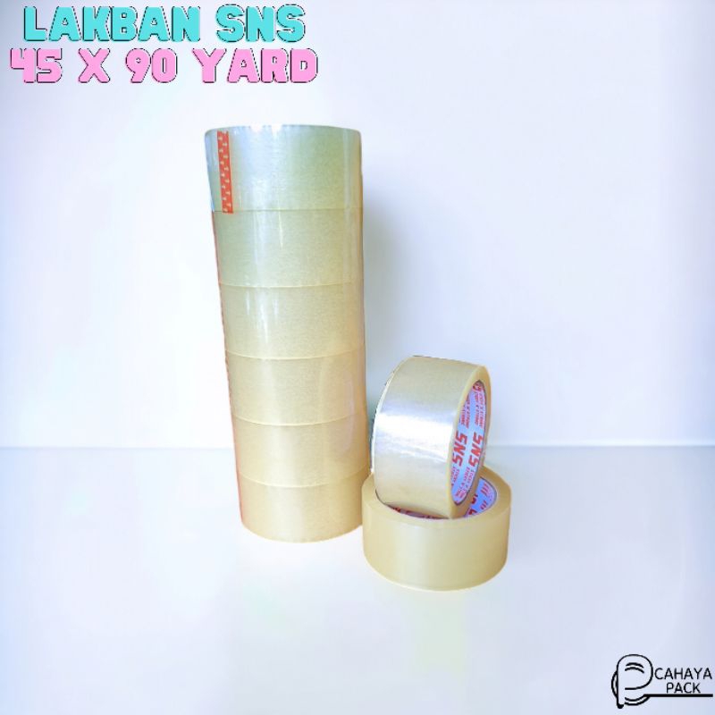 

Lakban bening SNS 45 mm x 90 yard 6 pcs