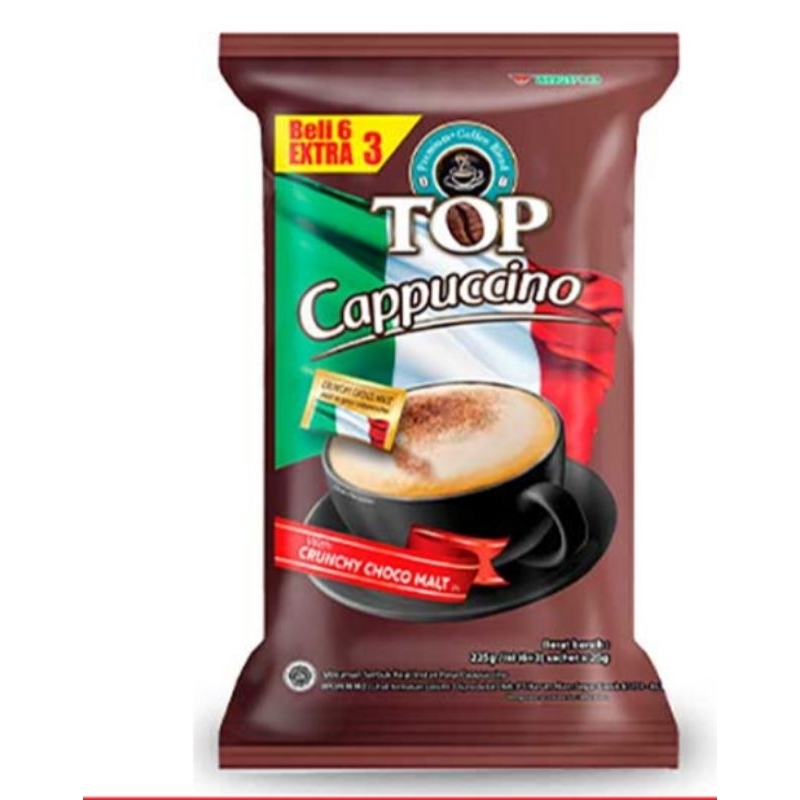 

TOP Coffee Instant Cappuccino kopi 9 sachet x 25 gram