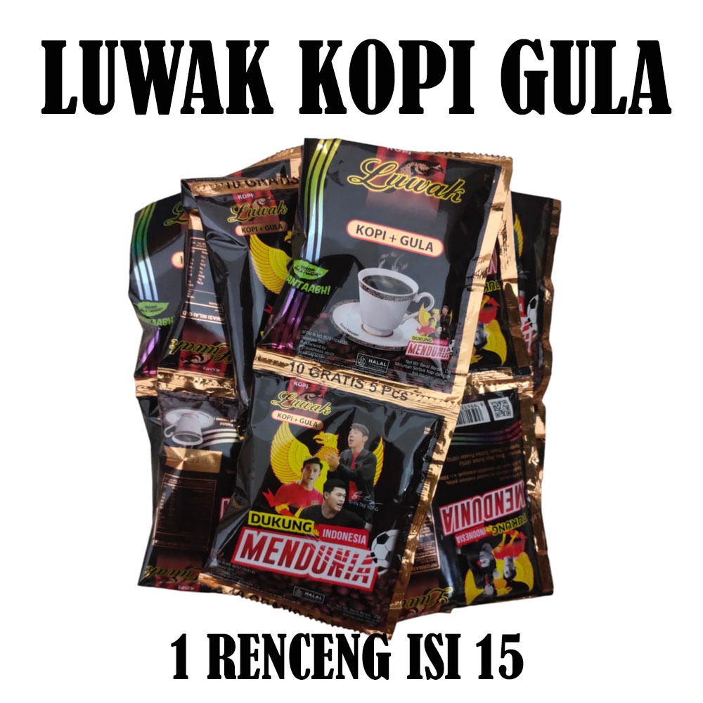 

LUWAK HITAM KOPI GULA RENCENG ISI 15