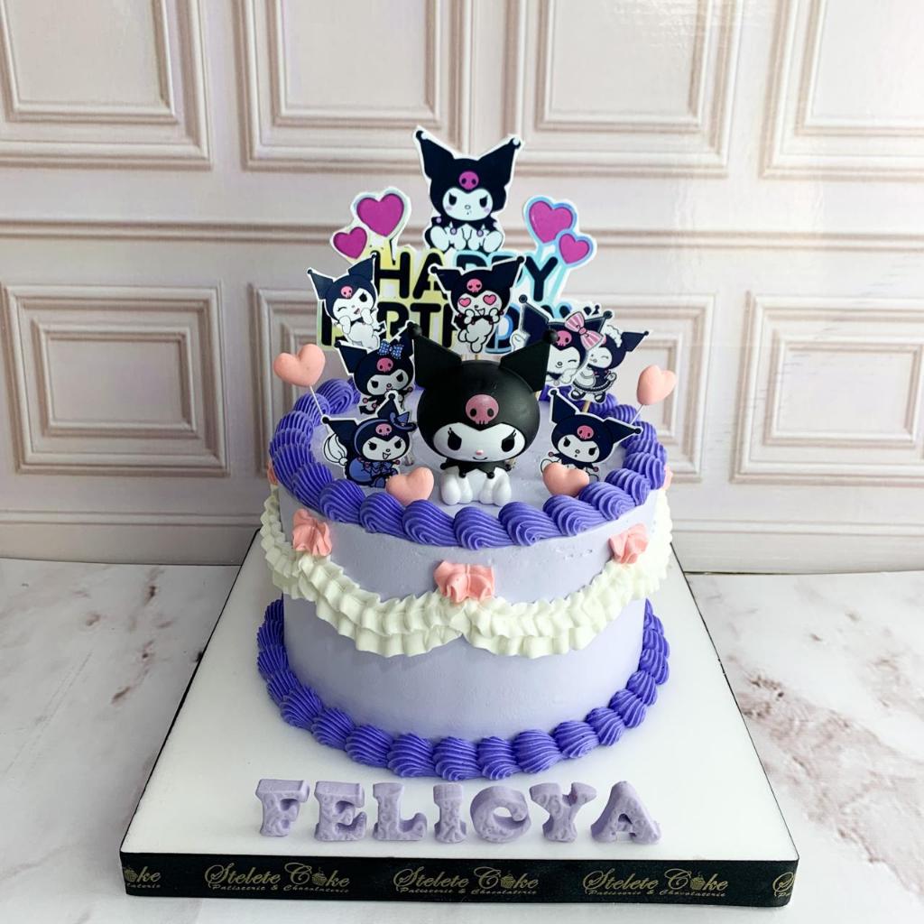 

Kue Ulang Tahun/Birthday Cake/Kue Ultah Tema Kuromi/Kue Birthday Jakarta/Kuromi Lucu