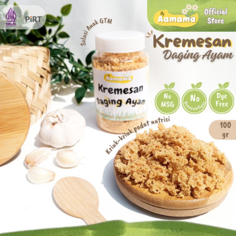 

BY AAMAMA KREMESAN DAGING AYAM NO MSG SOLUSI ANTI GTM 100 GRAM KREMESAN MPASI PREMIUM