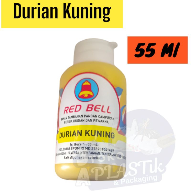 

PASTA PERISA RASA DURIAN KUNING MERK RED BELL 55 ml