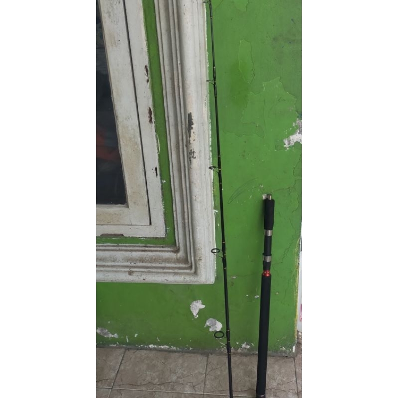 Joran Jigging 2 section 198cm & 165cm Bahan Sutet Full Fuji