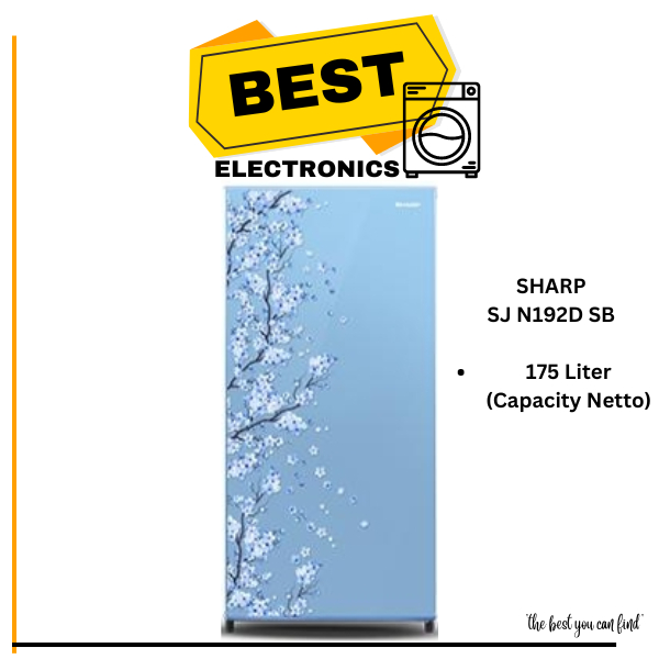 Kulkas 1 Pintu Sharp SJ N192D SJN192D SB SP SH SJ N192 192D SJN 192 Lemari Es 1Pintu Sharp Kulkas