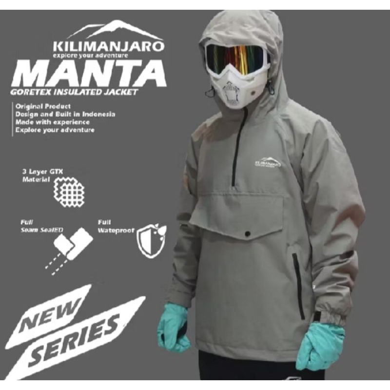 Jaket Goretex Kilimanjaro Manta 3 Layer Waterproof - Jaket Goretex Kilimanjaro