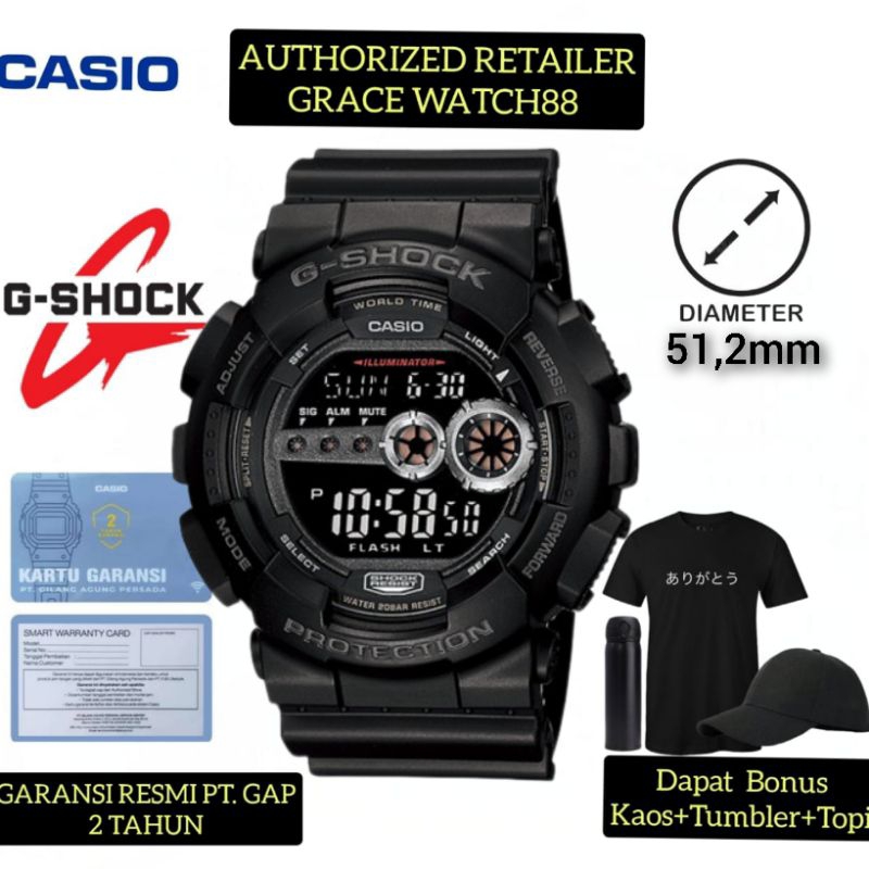 Jam Tangan Pria G-SHOCK GD-100-1BDR /G-SHOCK ORIGINAL GD-100-1BDR