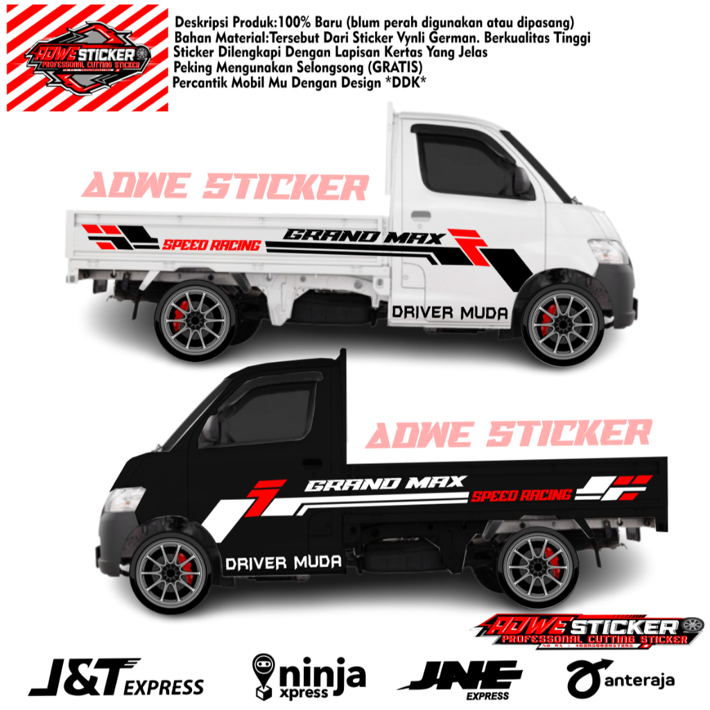 stiker mobil pickup grand max sticker stiker mobil daihatsu pick up grand max