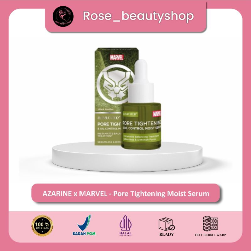 AZARINE Pore Tightening & Oil Control Moist Serum 20ml - Serum Wajah - Serum Azarine  Pore Tightenin