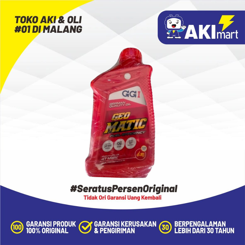 GGI Geo Matic SAE 10W30 800 ML Oli Motor Matic