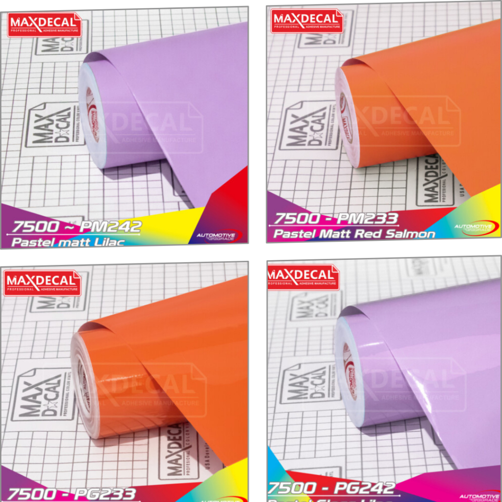 Stiker Motor Maxdecal 7500 Seri Pastel