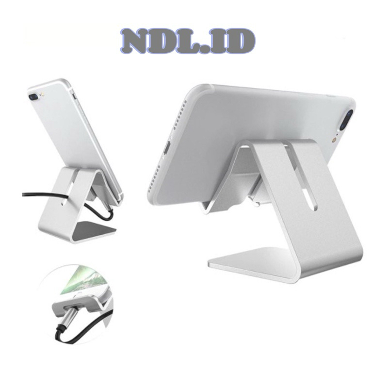 Stand Hp Alumunium Smartphone Tablet Holder Universal Stand Tablet Ipad MiPad Hp Alumunium Alloy Mej