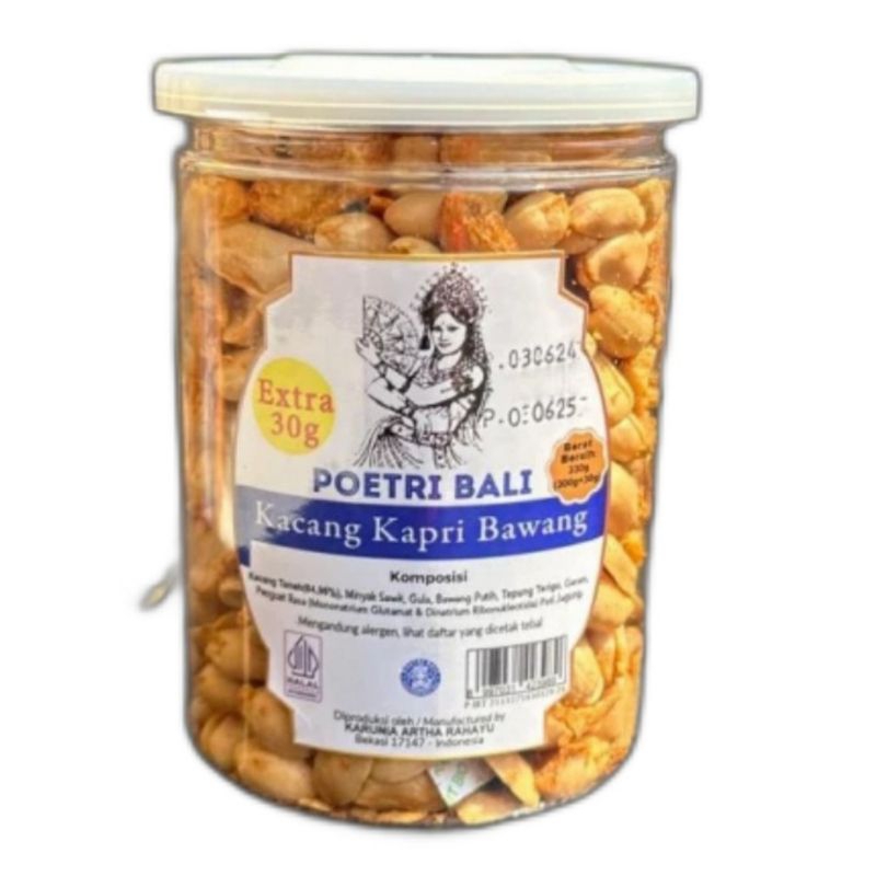 

Poetri Bali Kacang Bali Kacang Kapri Bawang Toples 300g