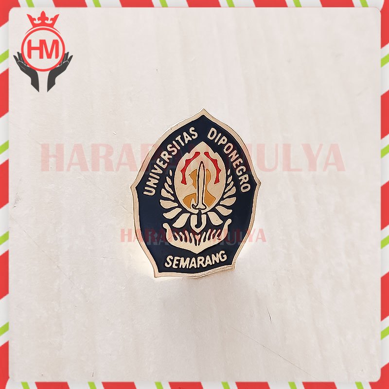 Bros Pin Universitas Diponegoro - Pin Logo Universitas Diponegoro - Harapan Mulya