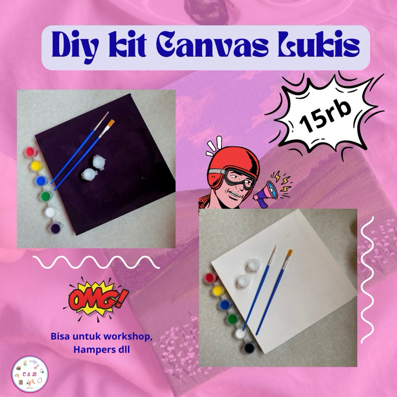 

DIY KIT CANVAS LUKIS | CANVAS LUKIS | SATU SET MELUKIS | PAKET MELUKIS PEMULA