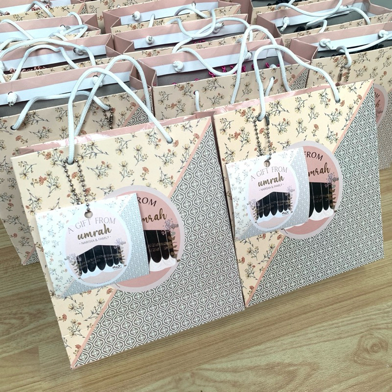 

RB Oleh oleh haji umrah Mecca-M sajadah+paperbag