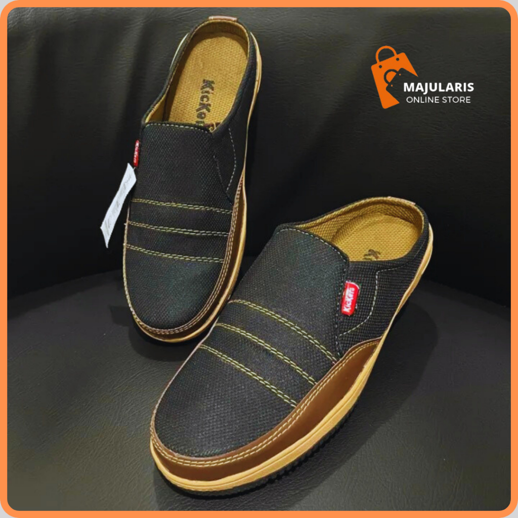slop pria / sepatu sandal / sandal sepatu / sepatu bustong slip on / sandal slop pria sandal bustong