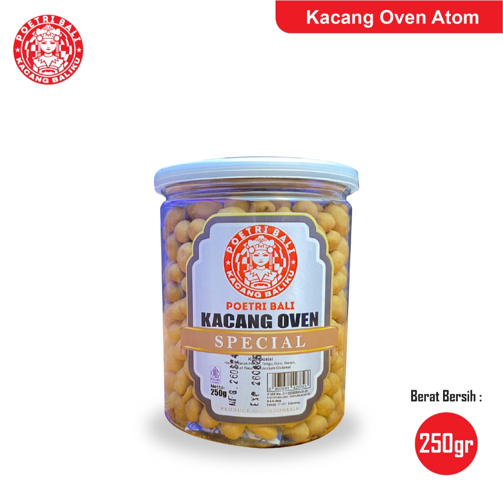 

Poetri Bali - Kacang Oven Special 250 gram | Oleh-oleh Khas Bali