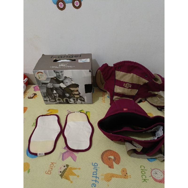 gendongan i angel hipseat mesh preloved original bukan ergo