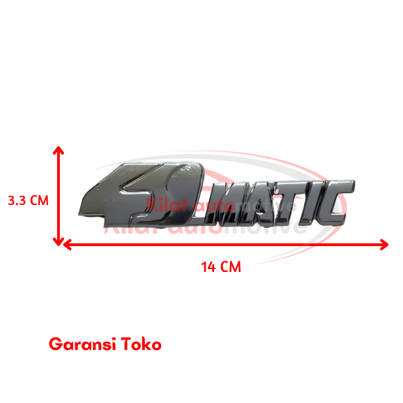 Emblem 4 Matic untuk Toyota Avanza Tahun 2012 - 2015