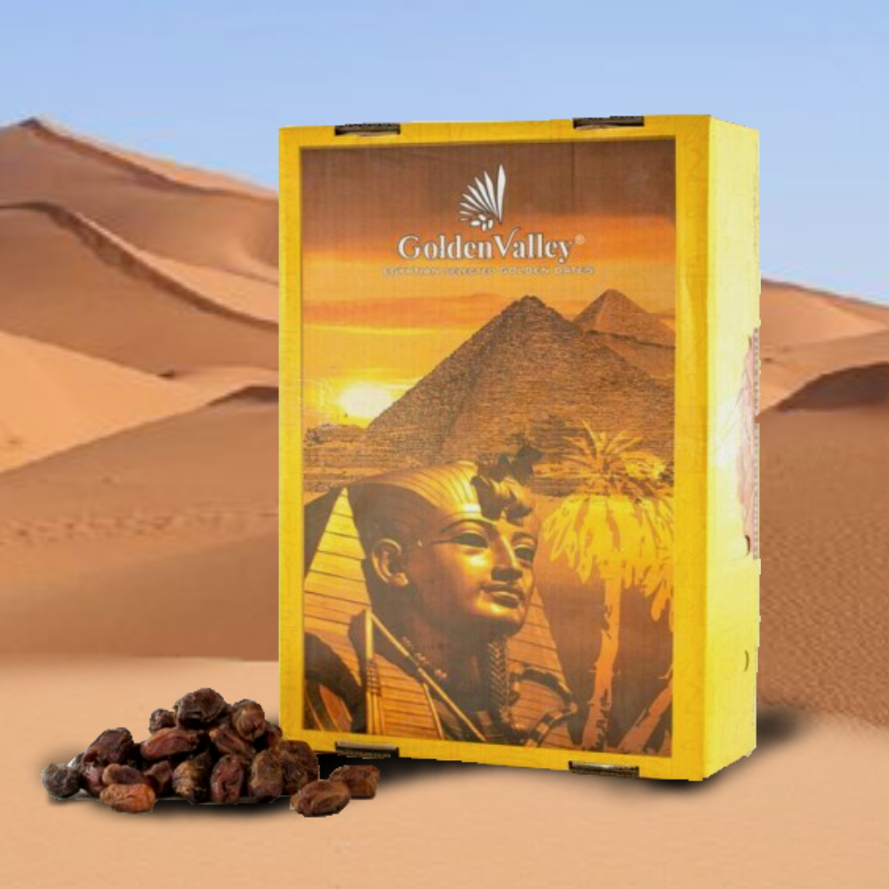 

Kurma Golden Valley / Golden Orient, Besar dan Manis, Sebagai Hidangan Sendiri dan berbagi, Berat 10 kg