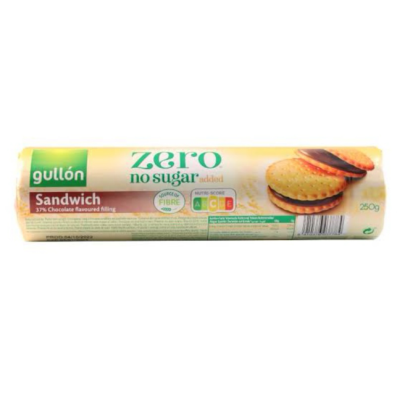 

GULLON WAFER GULLÓN ZERO SUGAR Sandwich Cookies 180 gr diabetic friendly import from Spain