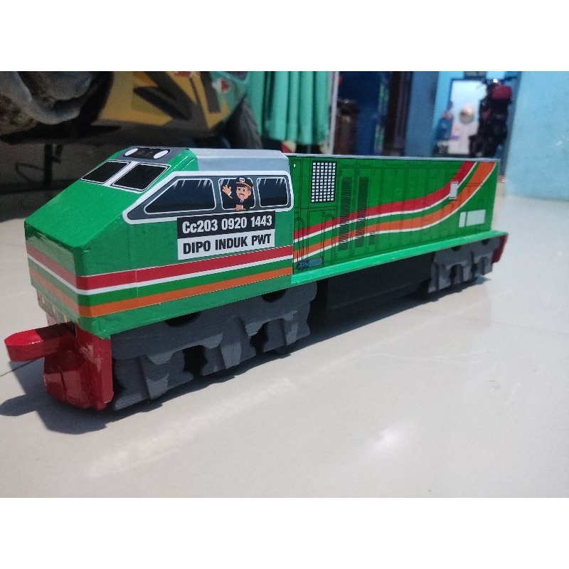 miniatur kereta kayu cc203 green