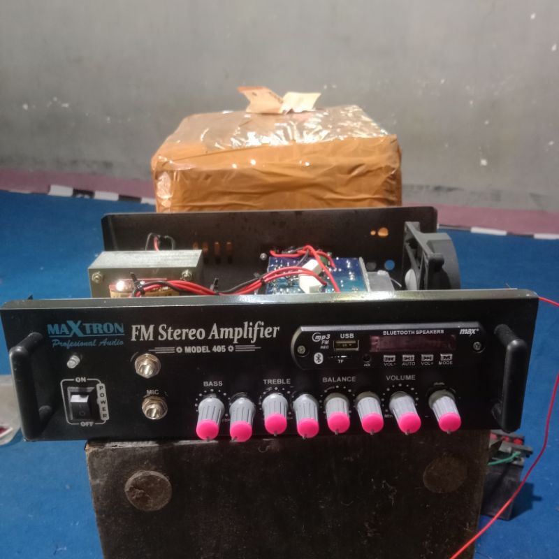 POWER AMPLIFIER 5 AMPER 400W SETREO MODIF SUBWOOFER MIDEL PISAH FITUR LENGKAP efek echo digital reve
