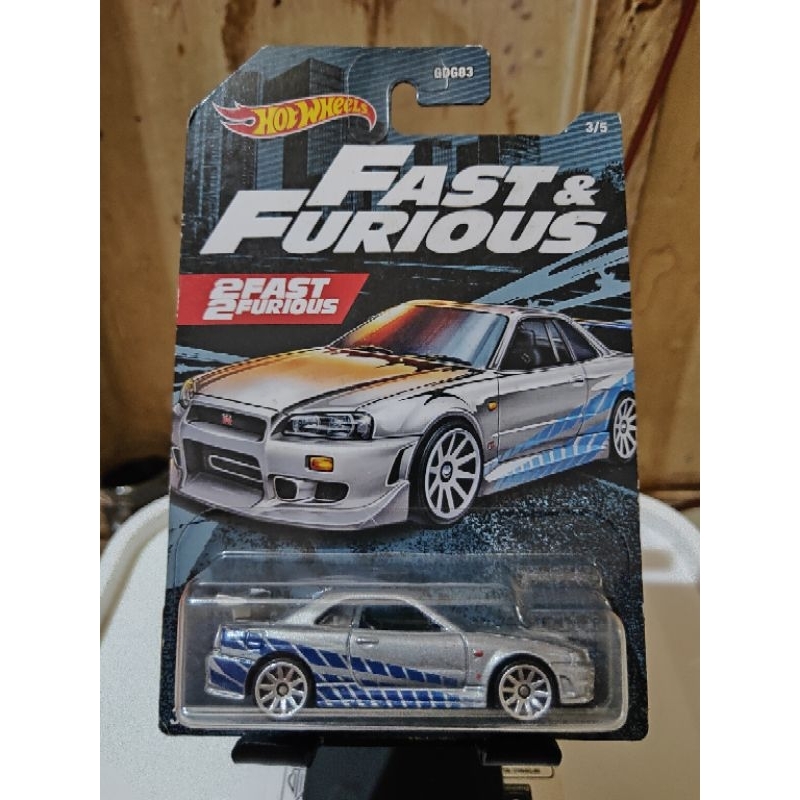 Hot Wheels Fast And Furious Nissan Skyline GT-R BNR34